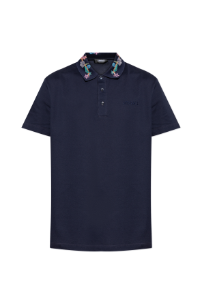 Alexander McQueen Polo with embroidered logo | Men's